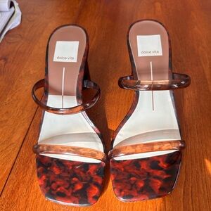 Dolce Vita Noles Vinyl Heeled Sandals